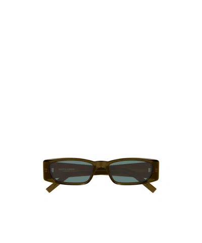 Saint Laurent Full Frame Sunglasses In Red
