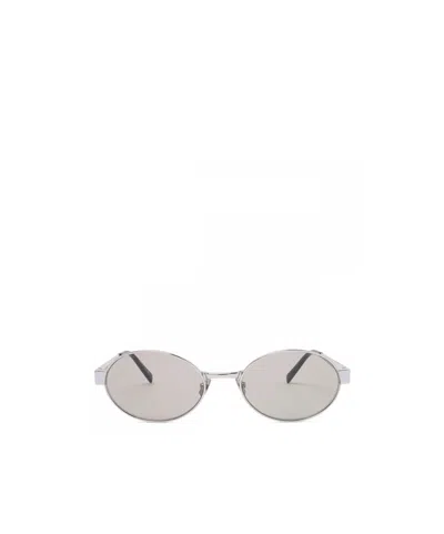 Saint Laurent Full Frame Sunglasses In Gray