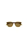 Saint Laurent Full Frame Sunglasses In Green