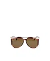 Saint Laurent Women Printed Acetate M137 Amelia Sunglasses In Green