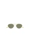 Saint Laurent 51mm Metal Aviator Sunglasses In Gold
