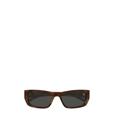 Saint Laurent Jazz Rectangle-frame Sunglasses In Multi