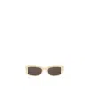 Saint Laurent Full Frame Sunglasses In Ivory White