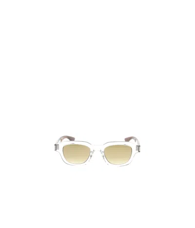 Saint Laurent Full Frame Sunglasses In Nude