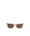 Saint Laurent Square-frame Acetate Sunglasses In Brown