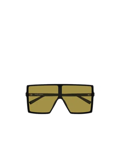 Saint Laurent Full-rim Sunglasses In Green