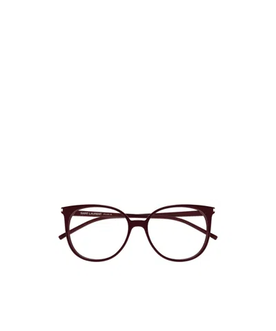 Saint Laurent Full-rimmed Glasses In Purple