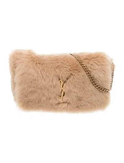 Pre-owned Saint Laurent Fur Kate Small 2023 In Neutral