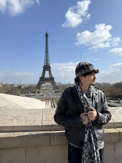 Pre-owned Saint Laurent Fw13 Baby Cat Mohair Scarf - Hedi Slimane Runway In Gray