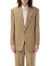 Saint Laurent Paris Men Wool Gabardine Single-breasted Jacket