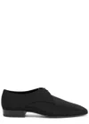 Saint Laurent Faille Gabriel Derby Shoes In Black