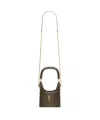 Saint Laurent Gaby Bucket Bag In Green