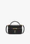 Saint Laurent Gaby Cassandre Quilted Crossbody Bag In Black