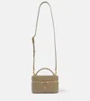 Saint Laurent Gaby Cassandre Quilted Leather Vanity Bag In Strong Moss