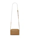 Saint Laurent Zipped Chain Pouch In Brown