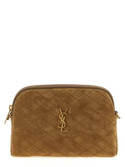 Saint Laurent Gaby Crossbody Bag In Brown