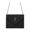 Saint Laurent Gaby Envelope Bag In Black