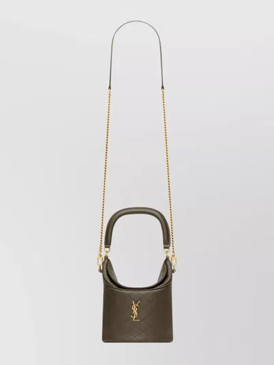 Saint Laurent Gaby Lambskin Bucket Shoulder Bag