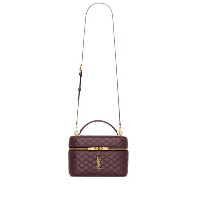 Saint Laurent Gaby Large Vanity Bag In Red