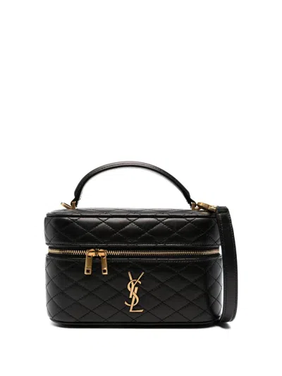 Saint Laurent Gaby Leather Mini Bag In Black
