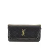 Saint Laurent 'gaby' Leather Sunglasses Pouch On Chain In Black