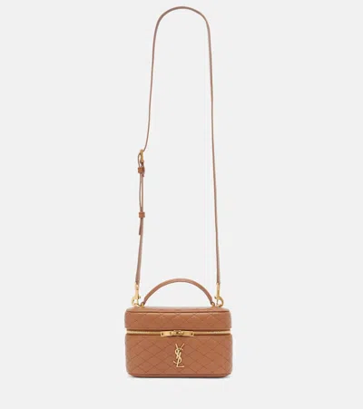 Saint Laurent Gaby Leather Vanity Bag