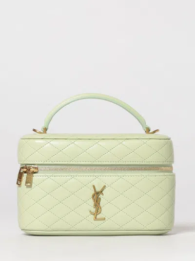 Saint Laurent Gaby Matelassé Nappa Vanity Bag In Black