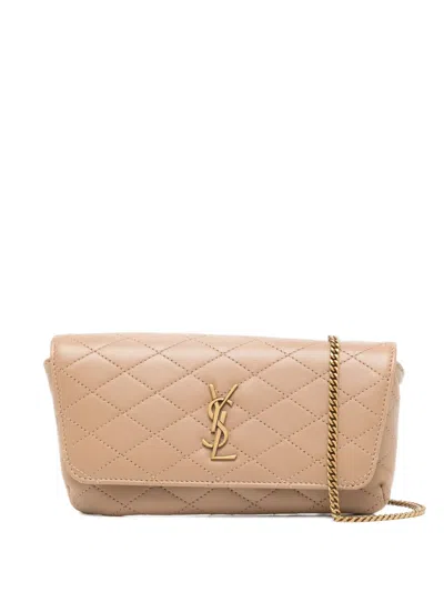 Saint Laurent Gaby Mini Bag In Brown