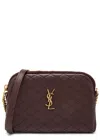 Saint Laurent Gaby Mini Leather Cross-body Bag In Burgundy
