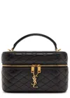 Saint Laurent Gaby Mini Quilted Leather Top Handle Bag In Black