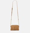 Saint Laurent Gaby Quilted Suede Crossbody Bag