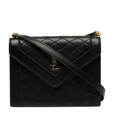Saint Laurent Gaby Shoulder Bag In Black