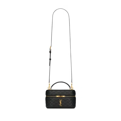 Saint Laurent Gaby Vanity Bag In Black