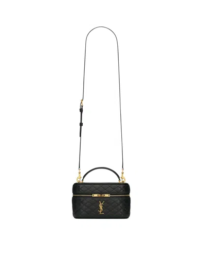 Saint Laurent Gaby Vanity Bag In Lambskin In Black