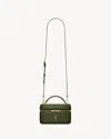 Saint Laurent Gaby Vanity Bag In Lambskin In Green