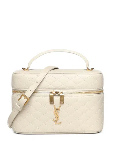 Saint Laurent Gaby Vanity Bag In Neutral
