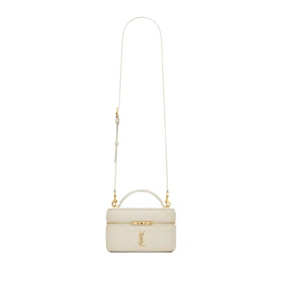 Saint Laurent Gaby Vanity Bag In White