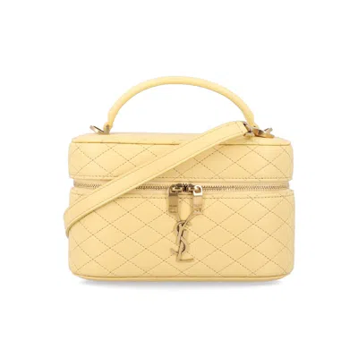 Saint Laurent Gaby Vanity Bag In Yellow