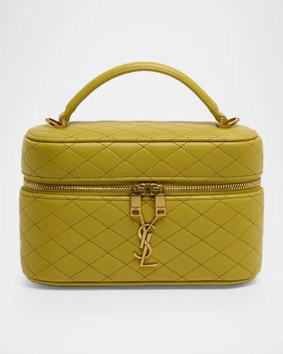 SAINT LAURENT GABY VANITY QUILTED LEATHER BAG