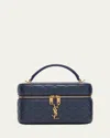 Saint Laurent Gaby Vanity Quilted Leather Bag In Blue
