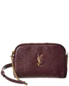 Saint Laurent Gaby Mini Ysl Crossbody Bag In Quilted Leather In Red
