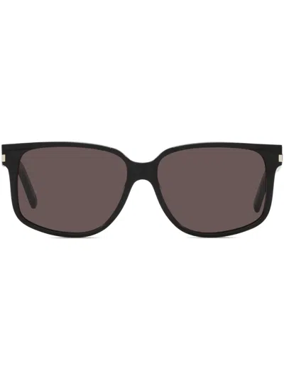 Saint Laurent 599 Square-frame Sunglasses In Schwarz