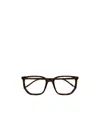Saint Laurent Geometric-frame Glasses In Black