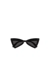 Saint Laurent Geometric-frame Sunglasses In Black