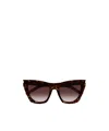 Saint Laurent Sl 214 Kate Cat-eye Sunglasses In Brown