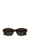 Saint Laurent Geometric-frame Tortoiseshell Sunglasses In Multi