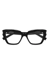 Saint Laurent Full-frame Plain Mirror In Black