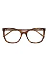 Saint Laurent Full-frame Plain Mirrornt In Brown