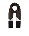 Saint Laurent Women Printed Modal Blend Scarf In Black