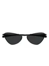 Saint Laurent Black-black-black Metal Sunglasses In Black